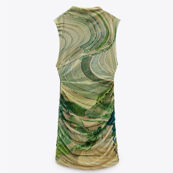 ZARA PRINTED TULLE DRESS 5039/330/115/15 - Picture 8 of 12